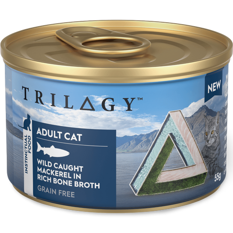 Wild Caught Mackerel In Bone Broth Wet Cat Food