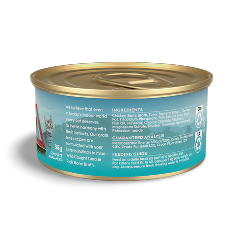 Wild Caught Tuna In Bone Broth Wet Kitten Food