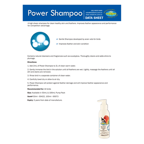 Bird Power Shampoo