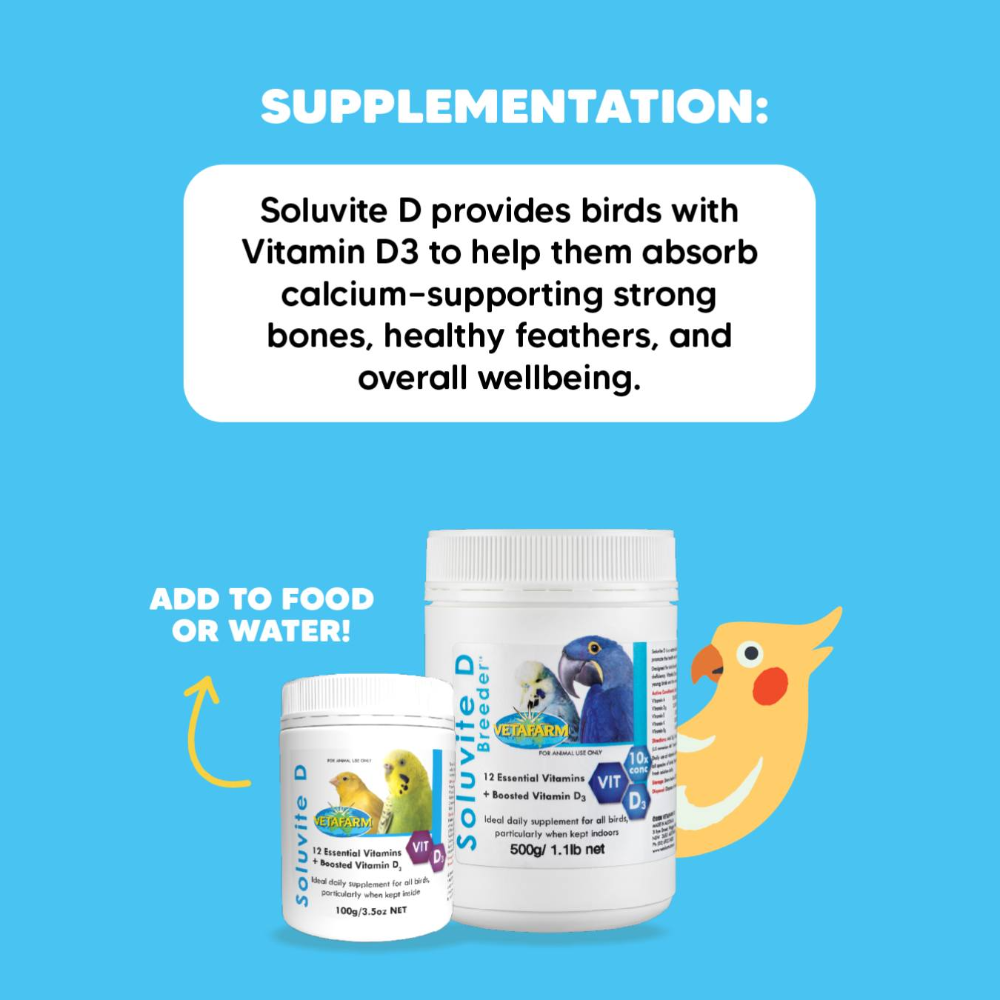 Soluvite D Breeder Vitamin Supplement for Birds