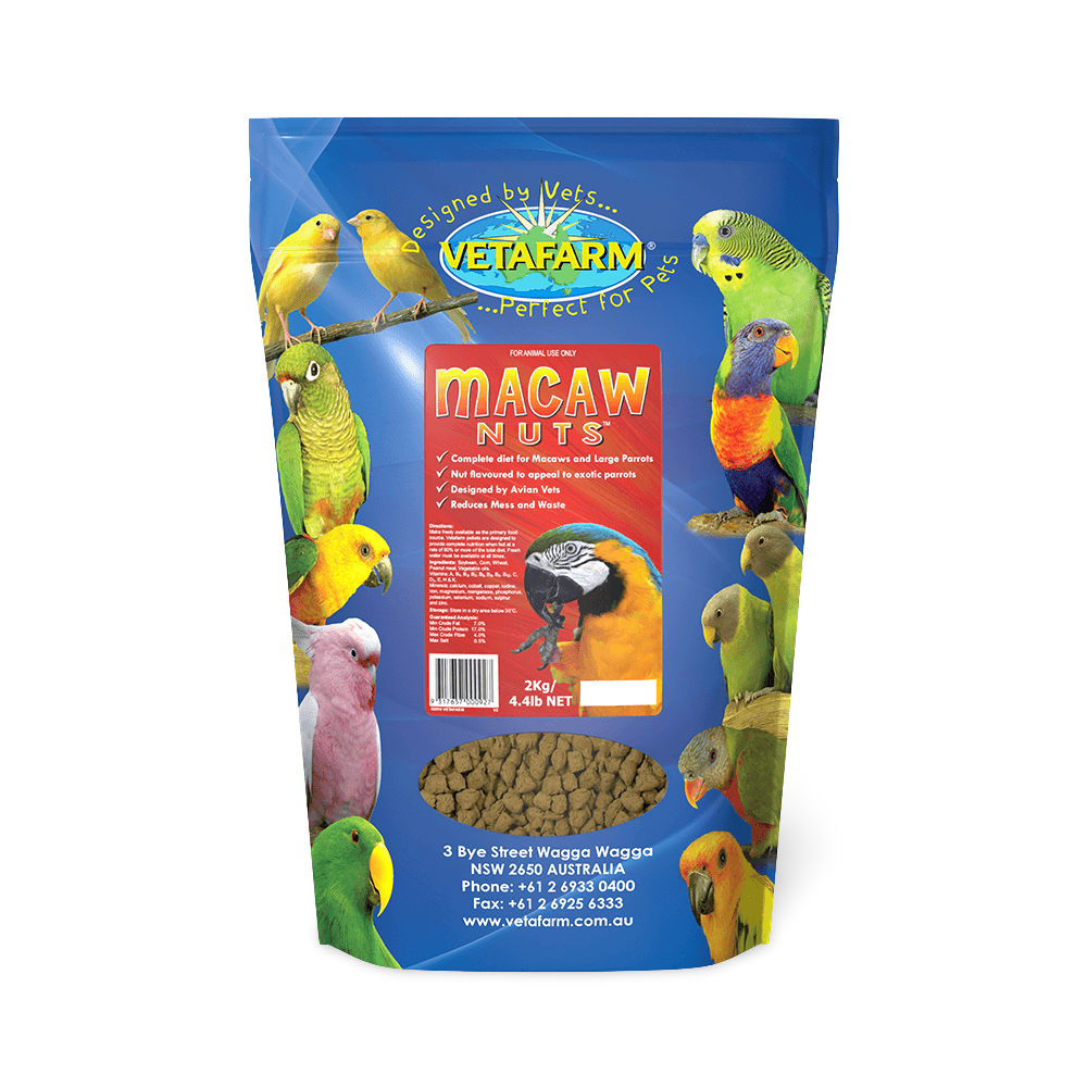 Macaw Nuts Complete Diet Pellets for Large Parrots