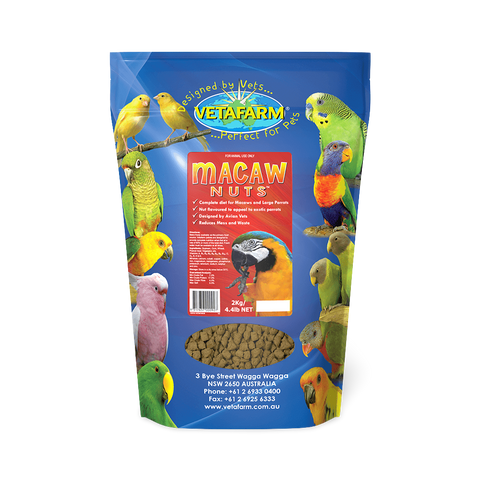 Macaw Nuts Complete Diet Pellets for Large Parrots