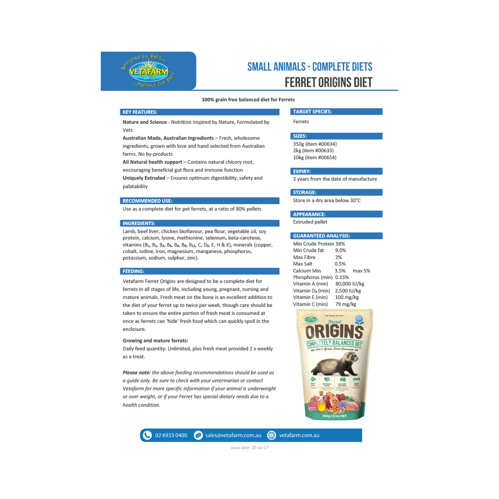 Origins Ferret Food