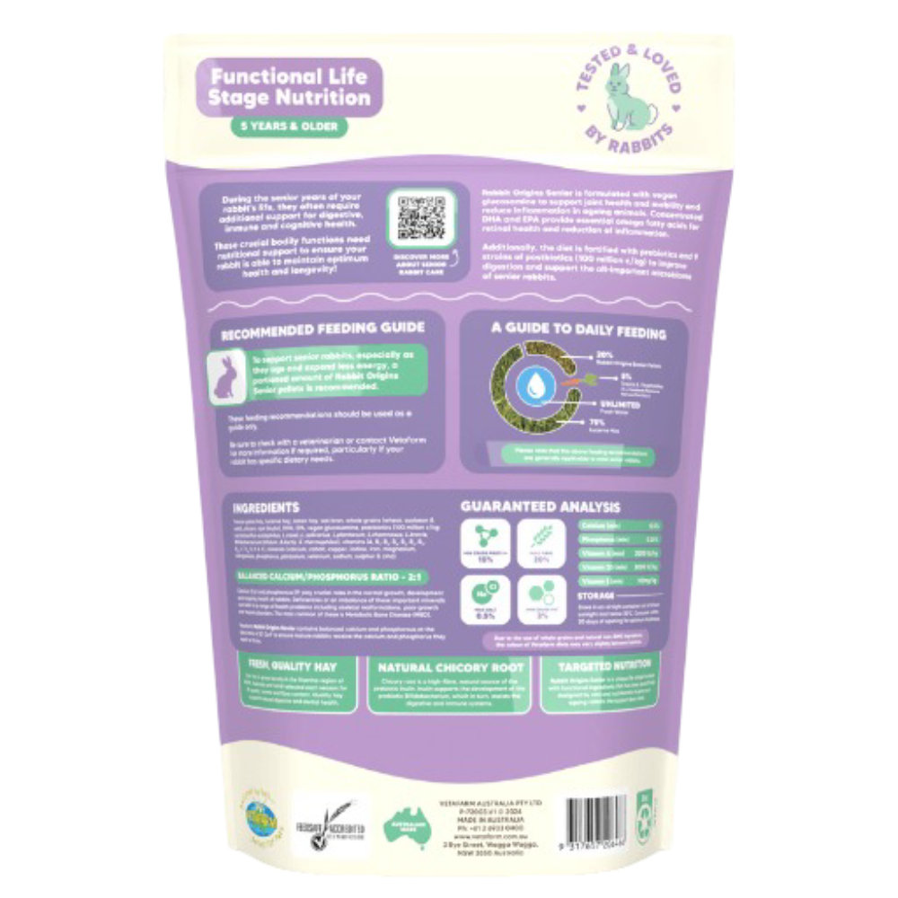 Origins Senior Rabbit Pellet Food