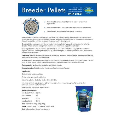 Parrot Breeder Pellets