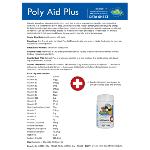 Poly Aid Plus Probotic