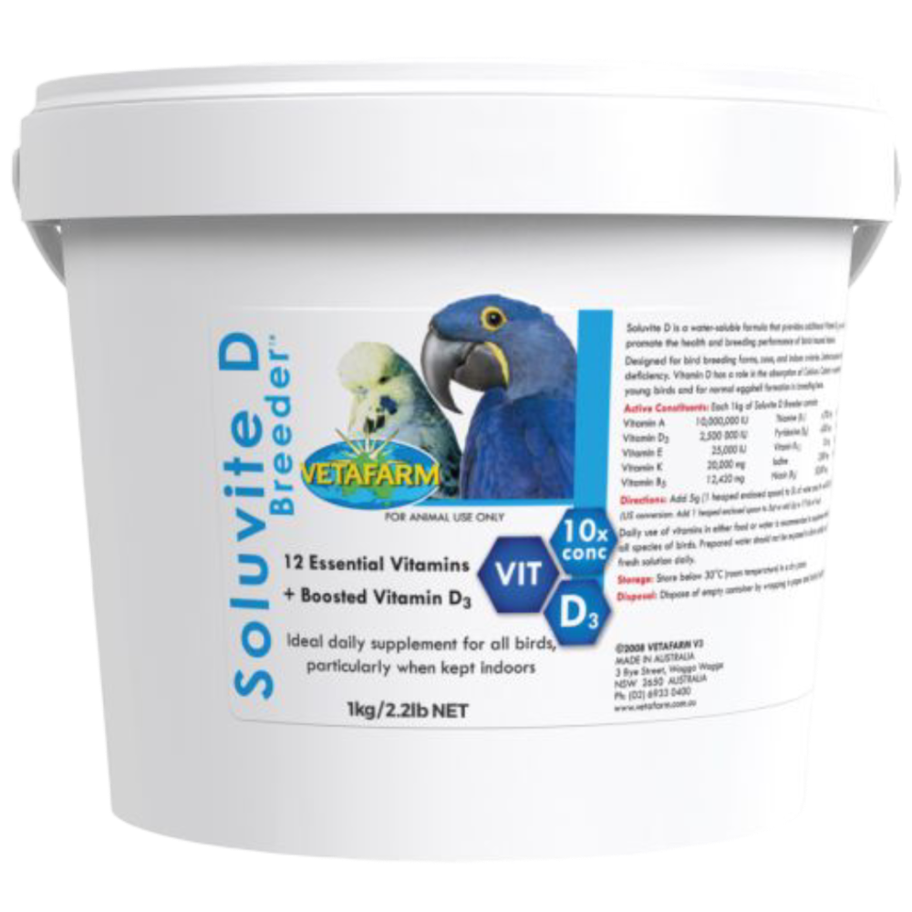 Soluvite D Breeder Vitamin Supplement for Birds
