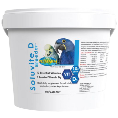 Soluvite D Breeder Vitamin Supplement for Birds