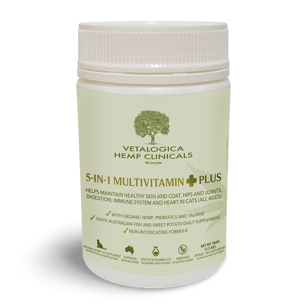 Hemp Clinicals 5 In 1 Multivitamin Supplement For Cats