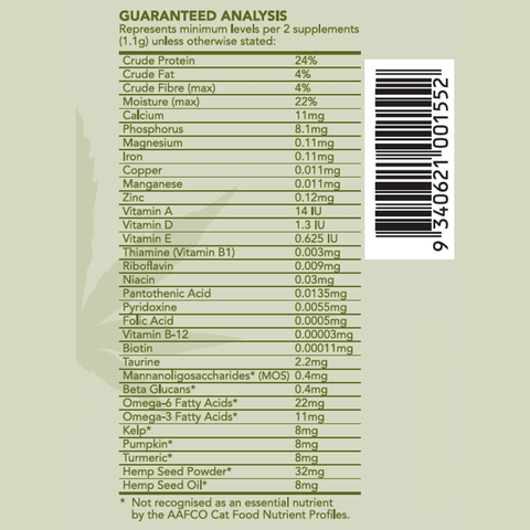 Hemp Clinicals 5 In 1 Multivitamin Supplement For Cats