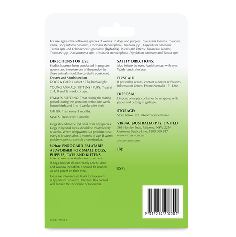 Allwormer Tablets For Small Dogs