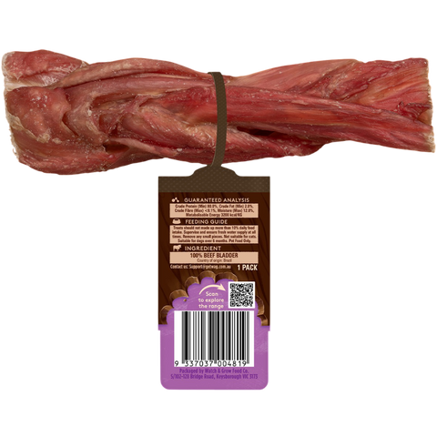 Dog Treats Braided Bully Stick Regular