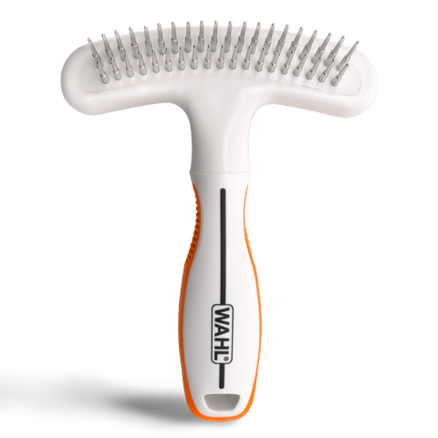 2 In 1 Rake And Shedding Blade Dog Grooming Tool Orange