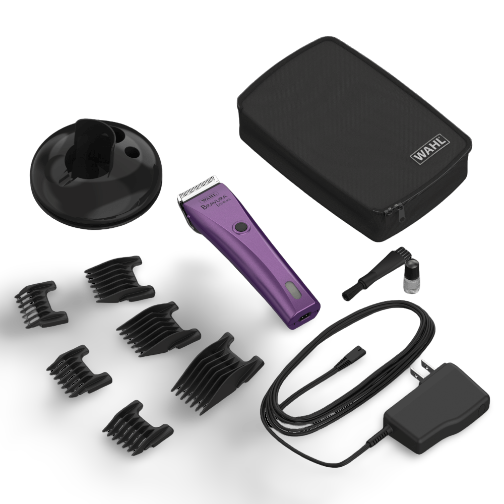 Bravura Royal Purple Dog Clipper With 5 In 1 Blade