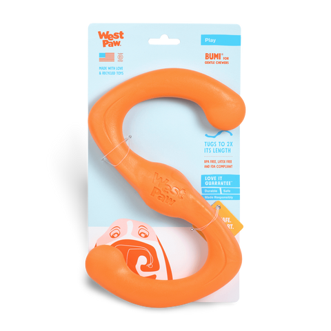 Bumi Tug Fetch Zogoflex Dog Toy Orange