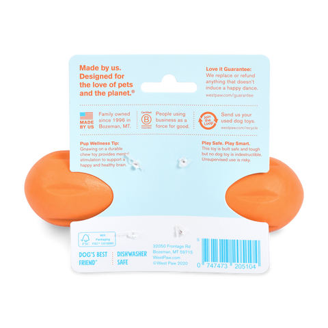Hurley Fetch Tough Dog Toy Orange