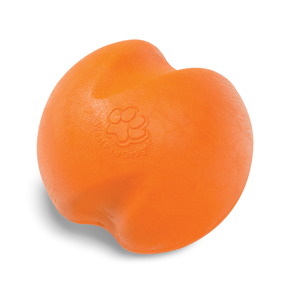 Jive Zogoflex Fetch Ball Tough Dog Toy Orange