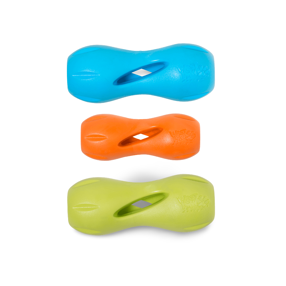 Qwizl Treat Dispensing Dog Toy Blue