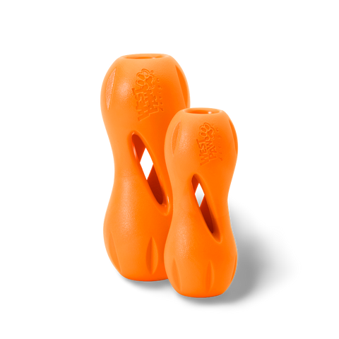 Qwizl Treat Dispensing Dog Toy Orange