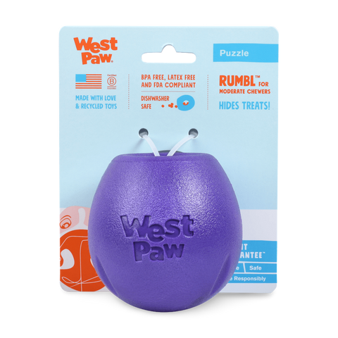 Rumbl Small Dog Toy Eggplant