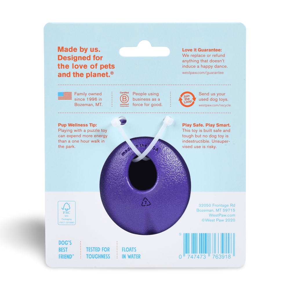 Rumbl Small Dog Toy Eggplant