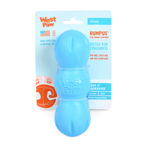 Rumpus Tough Fetch Stick Dog Toy Blue