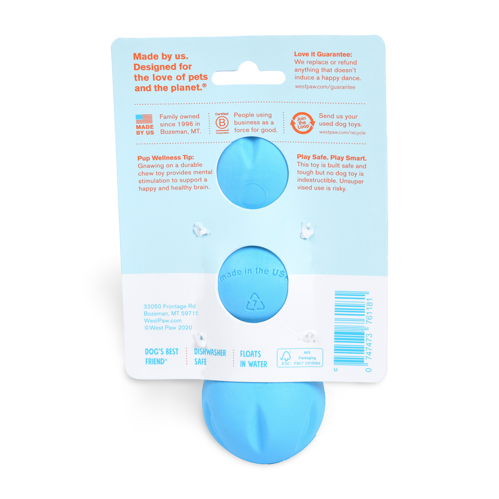 Rumpus Tough Fetch Stick Dog Toy Blue