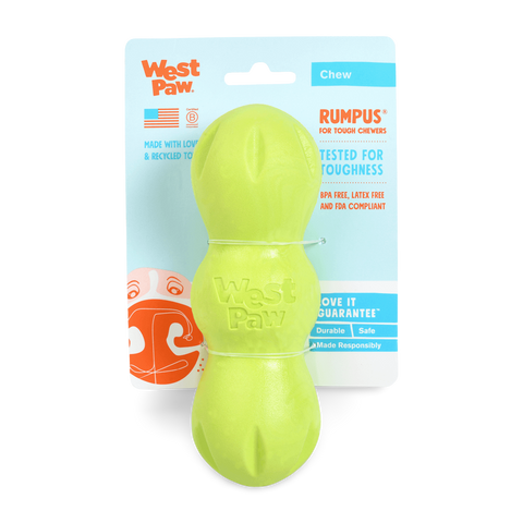 Rumpus Tough Fetch Stick Dog Toy Green