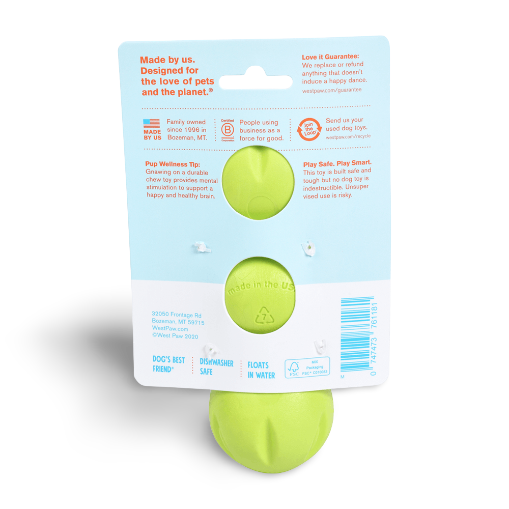 Rumpus Tough Fetch Stick Dog Toy Green
