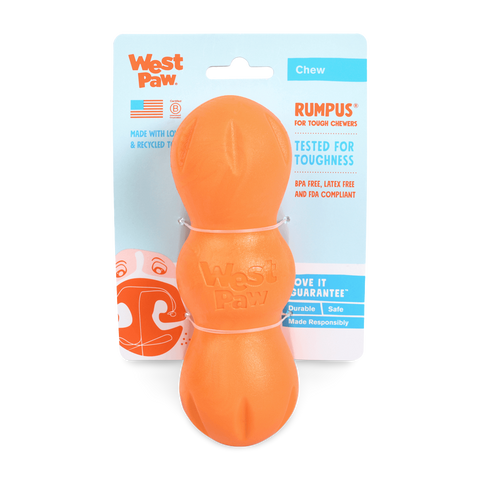 Rumpus Tough Fetch Stick Dog Toy Orange