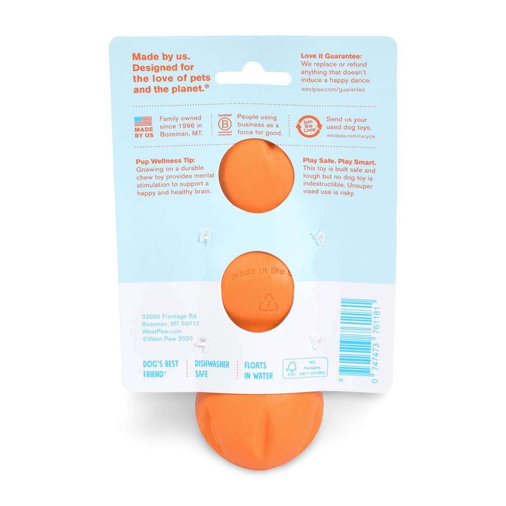 Rumpus Tough Fetch Stick Dog Toy Orange