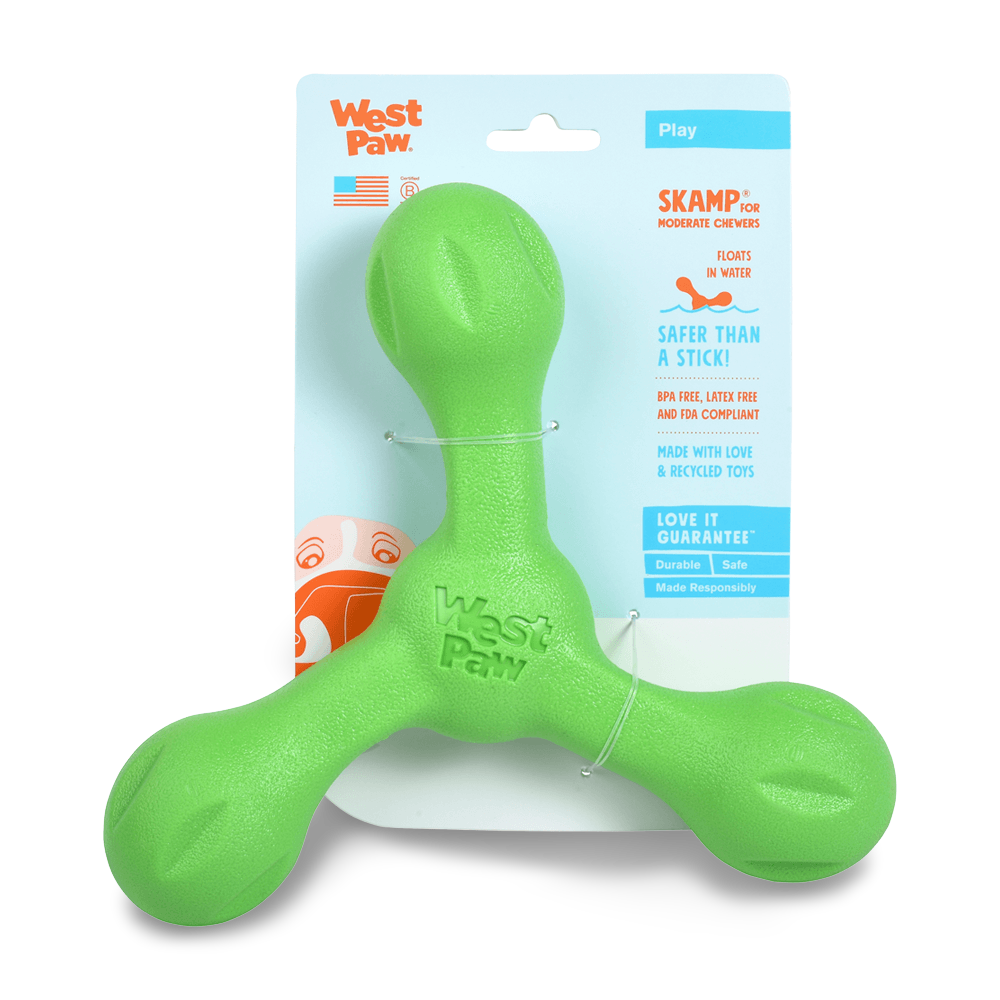 Skamp Flyer Inspired Fetch Dog Toy Jungle Green