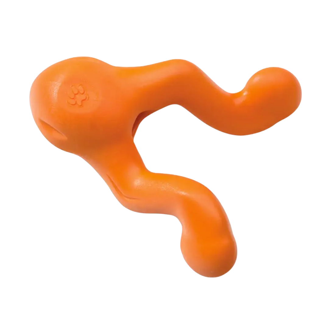 Tizzi Treat Tug Tough Dog Toy Orange
