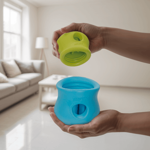 Toppl Treat Dispensing Dog Toy Blue