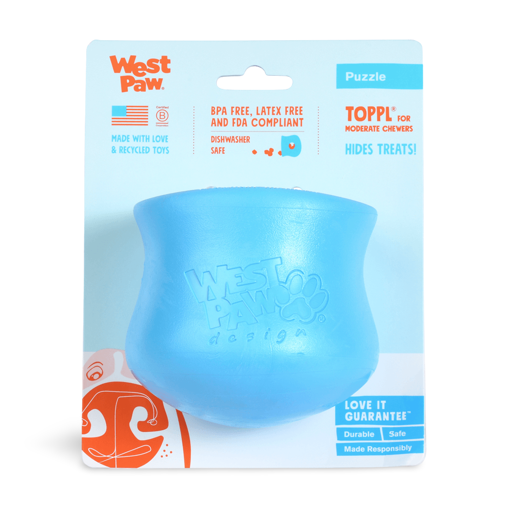 Toppl Treat Dispensing Dog Toy Blue