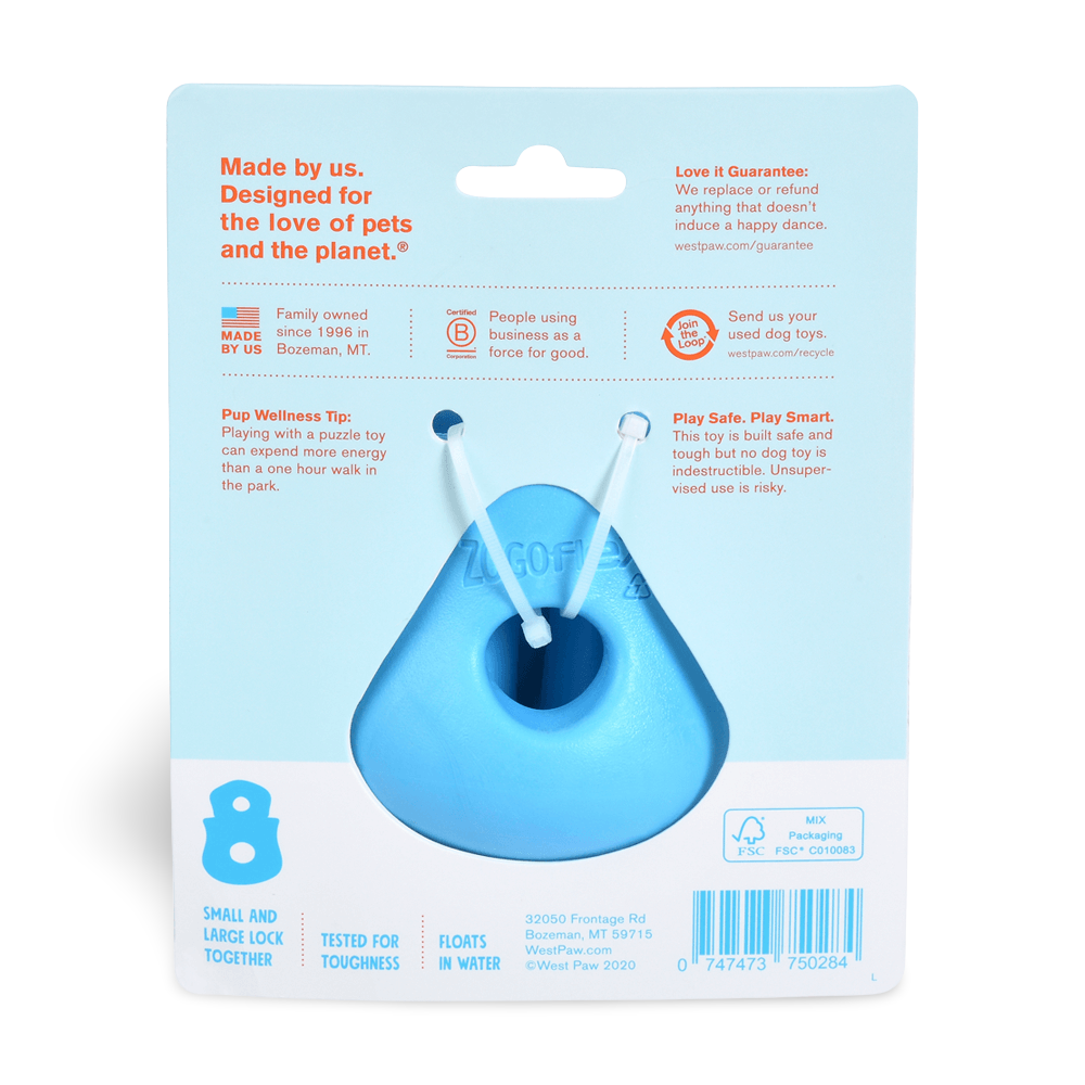 Toppl Treat Dispensing Dog Toy Blue