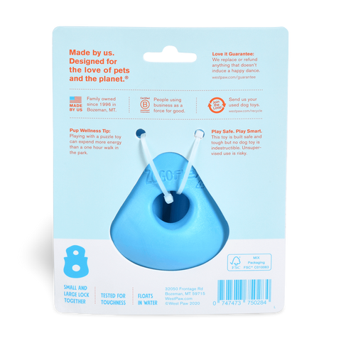 Toppl Treat Dispensing Dog Toy Blue