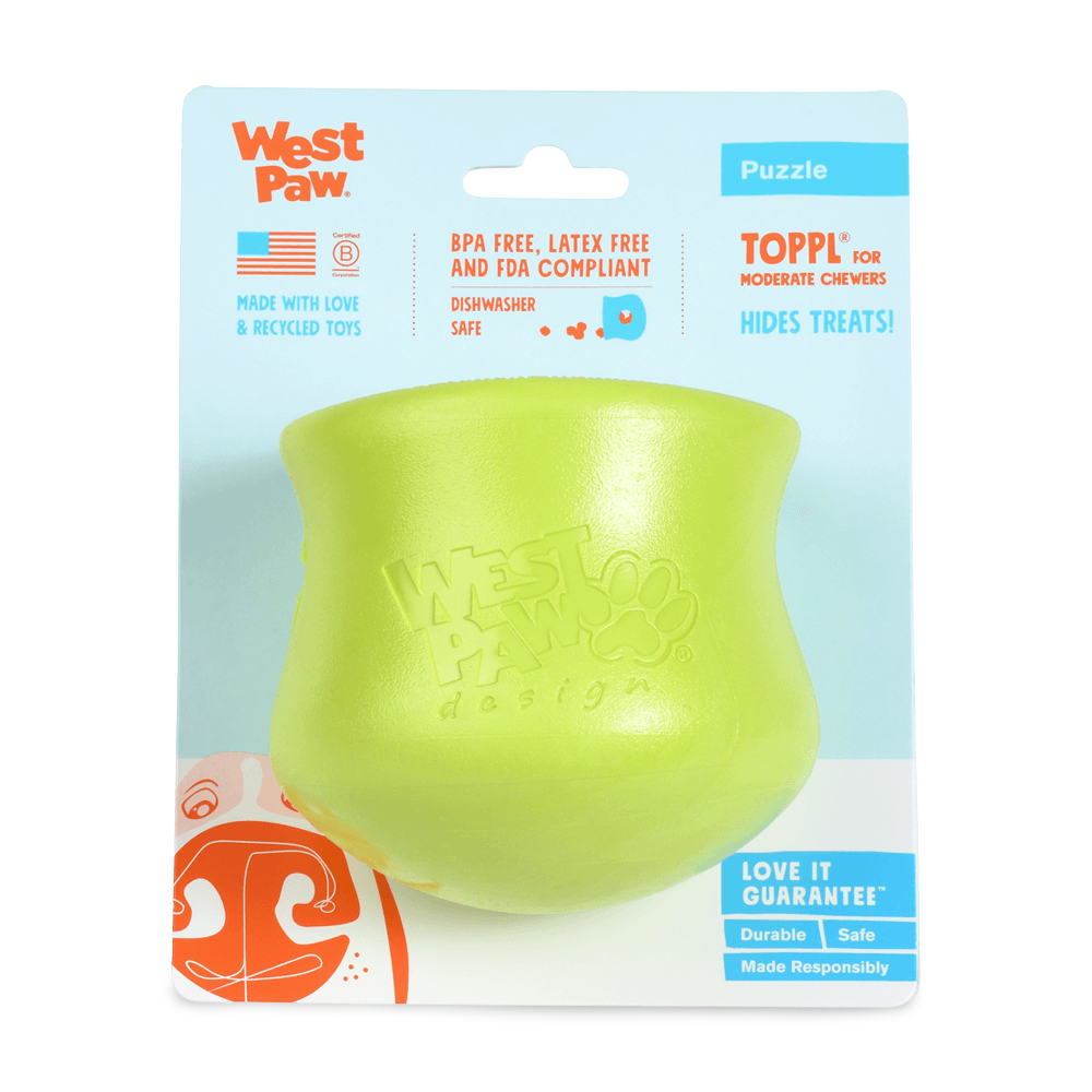 Toppl Treat Dispensing Dog Toy Green