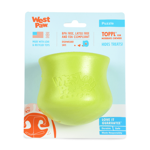 Toppl Treat Dispensing Dog Toy Green