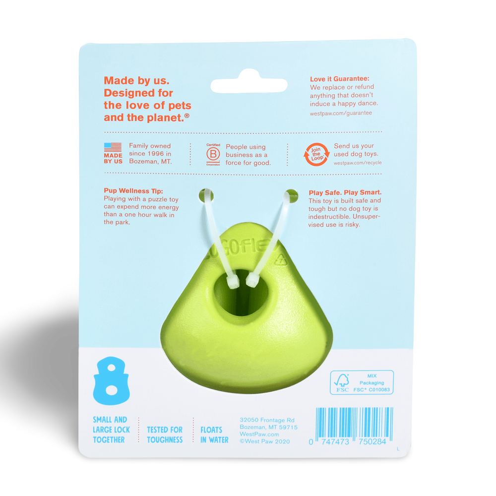 Toppl Treat Dispensing Dog Toy Green