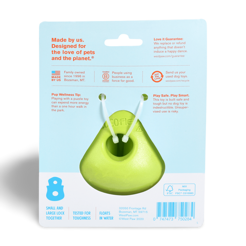 Toppl Treat Dispensing Dog Toy Green