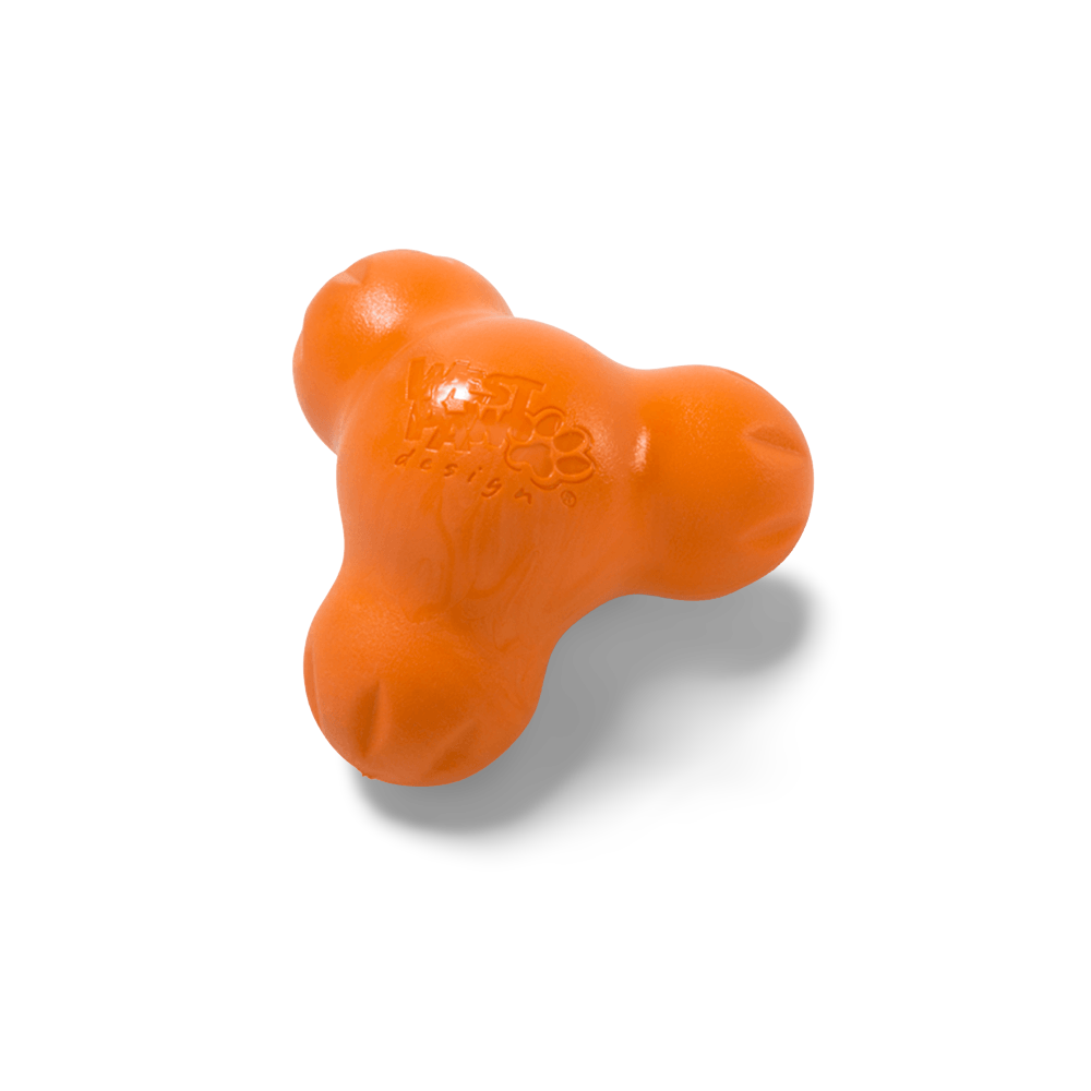 Tux Treat Dispensing Tough Dog Toy Orange