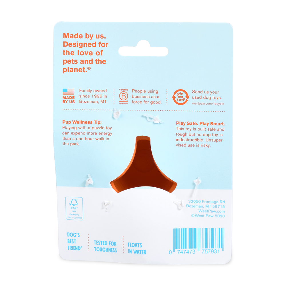 Tux Treat Dispensing Tough Dog Toy Orange
