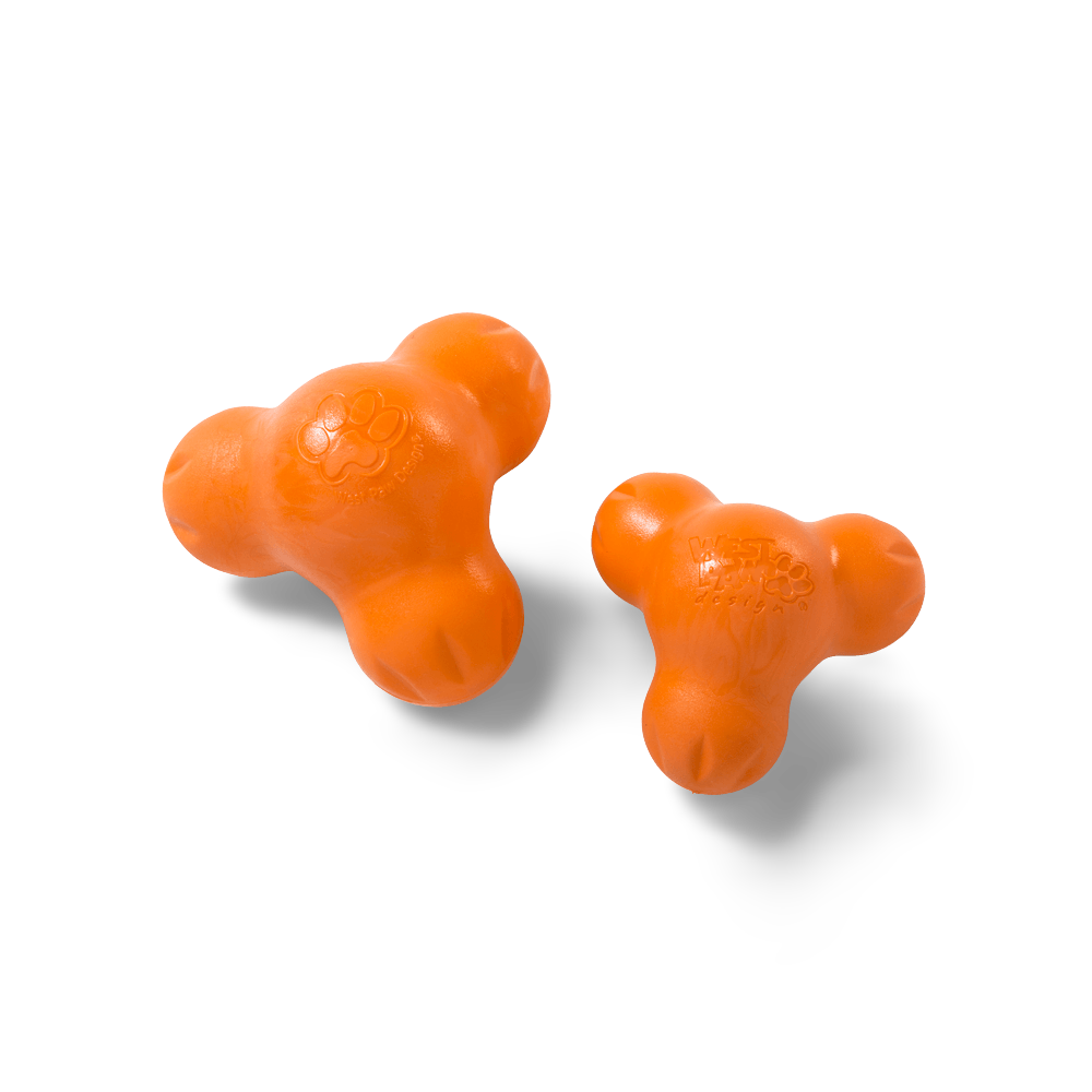 Tux Treat Dispensing Tough Dog Toy Orange