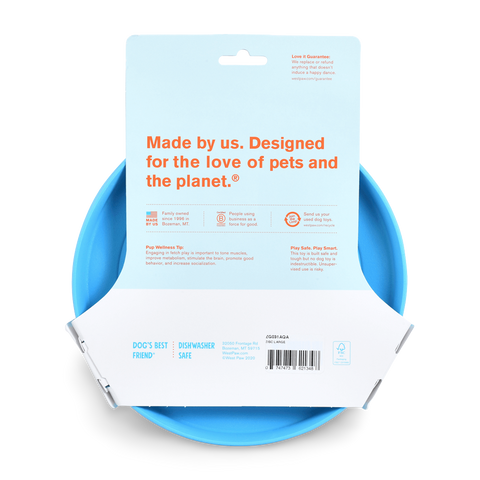 Zisc Flying Disc Fetch Dog Toy Blue