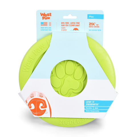 Zisc Flying Disc Fetch Dog Toy Green