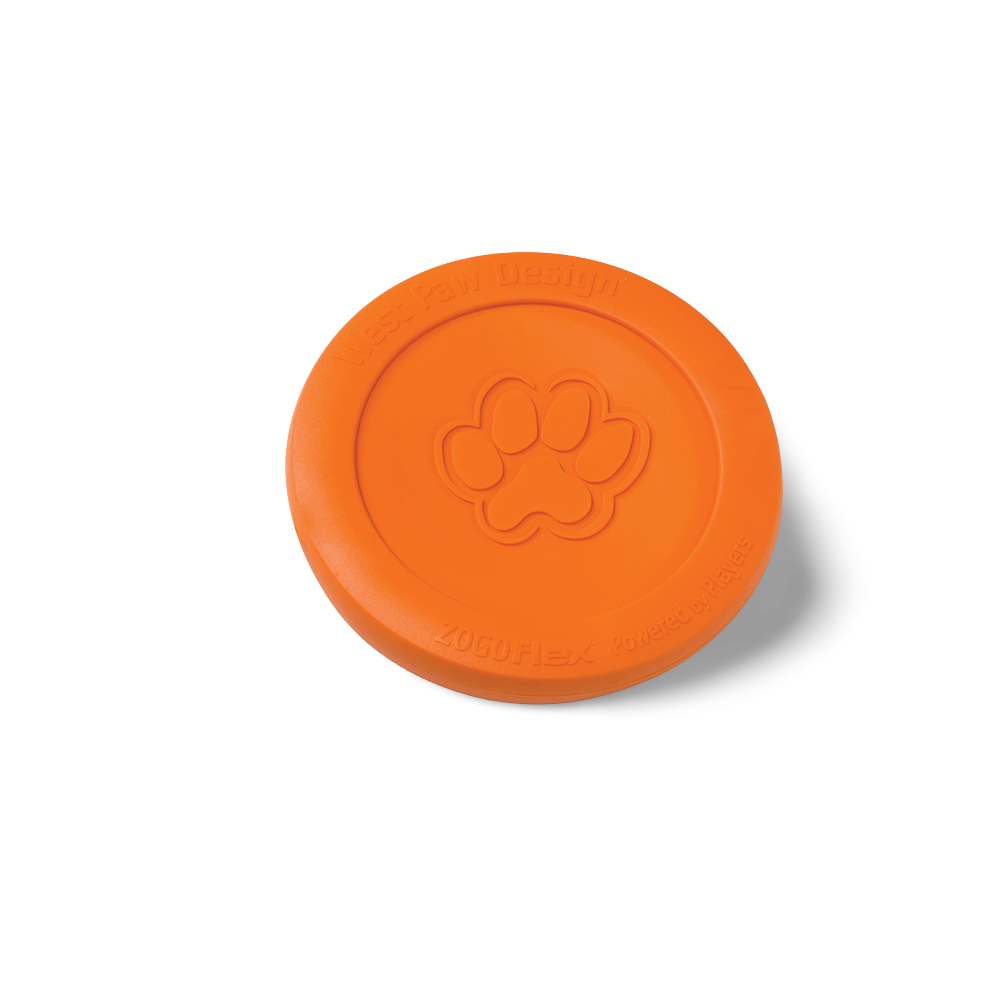 Zisc Flying Disc Fetch Dog Toy Orange