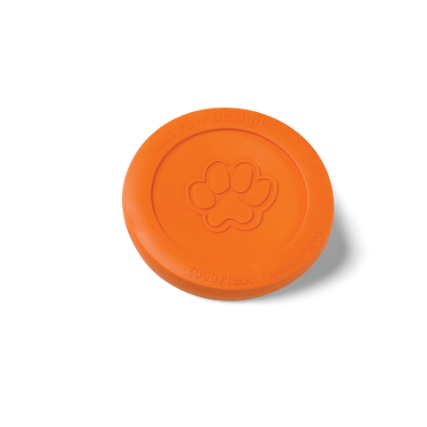 Zisc Flying Disc Fetch Dog Toy Orange