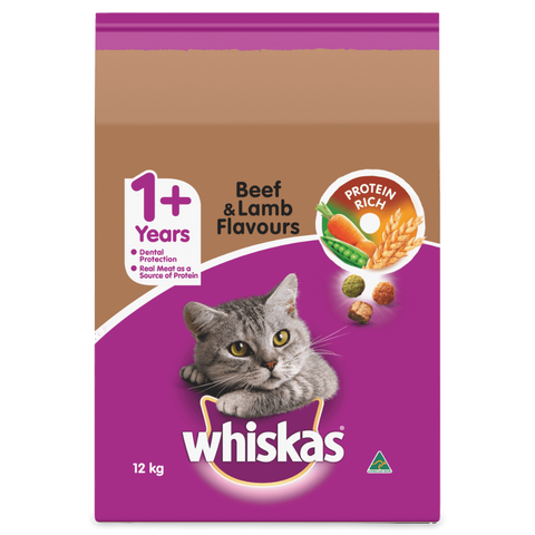 Adult 1 Plus Year Beef And Lamb Dry Cat Food