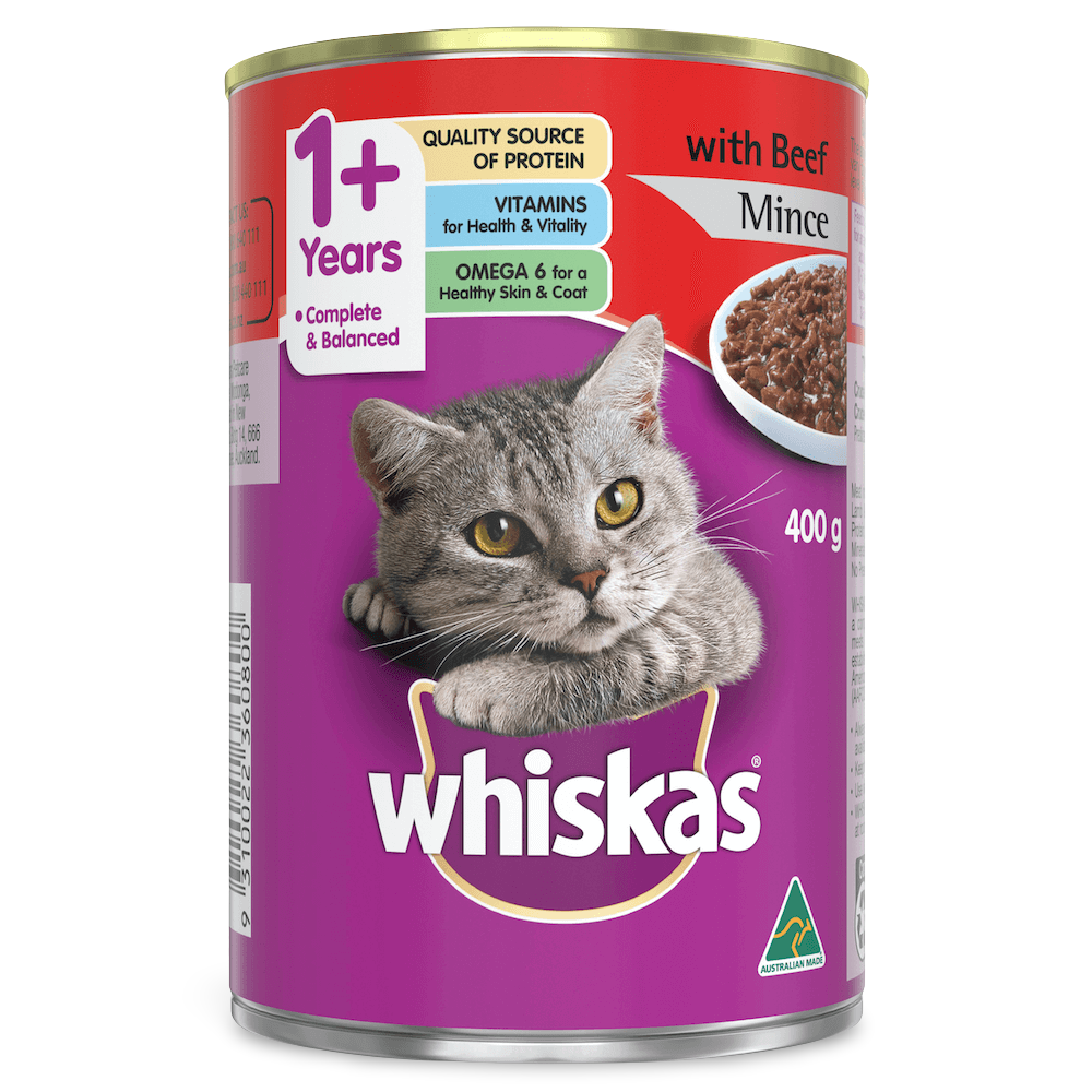 Wet Cat Food Adult 1 Plus Beef Mince